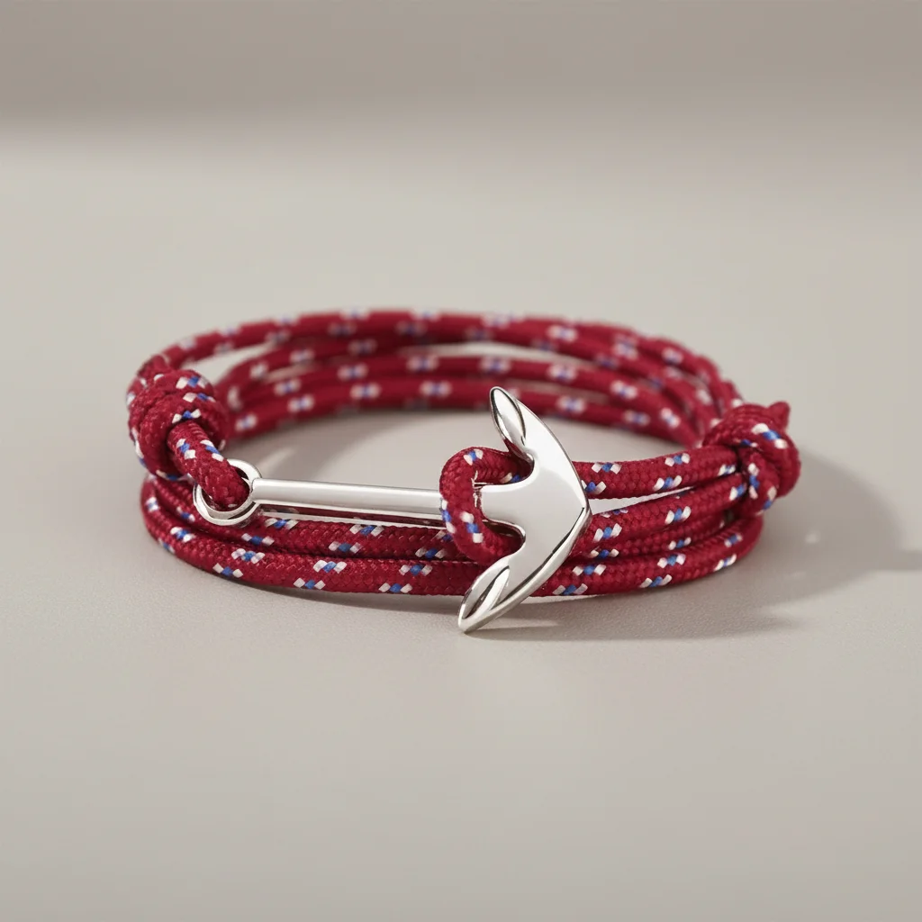 Bracelet corde ancre marine ajustable - Vue 12 - bracelet corde