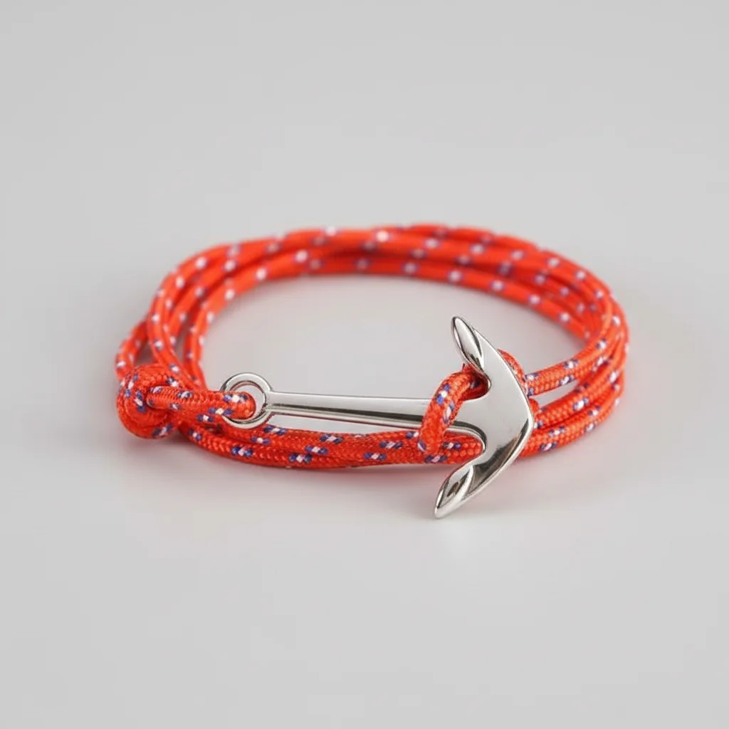 Bracelet corde ancre marine ajustable - Vue 7 - bracelet corde