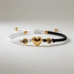 Bracelet corde couple photo personnalisable - Vue 1 - bracelet corde