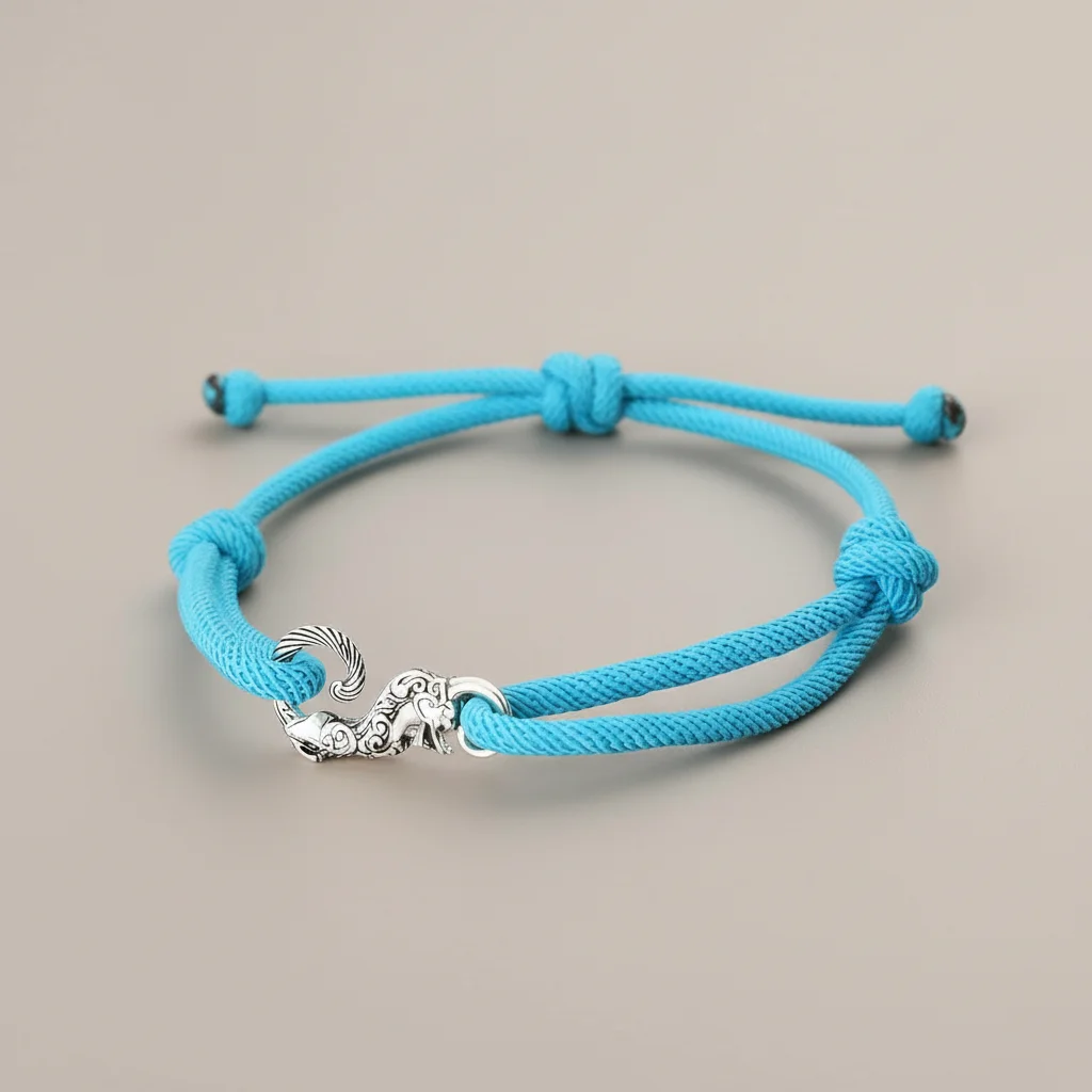 Bracelet corde dragon cuivre ajustable homme - Vue 10 - bracelet corde