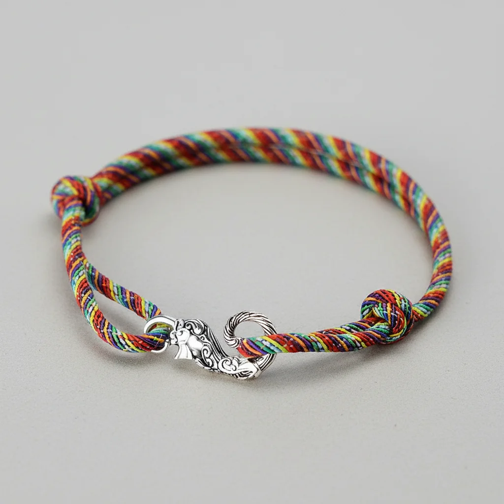 Bracelet corde dragon cuivre ajustable homme - Vue 11 - bracelet corde