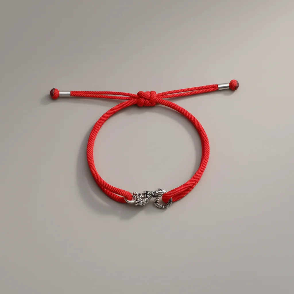 Bracelet corde dragon cuivre ajustable homme - Vue 3 - bracelet corde
