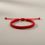 Bracelet corde fil rouge porte-bonheur - Vue 1 - bracelet corde