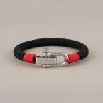 Bracelet corde homme fermoir manille personnalisable - Vue 1 - bracelet corde