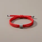 Bracelet corde homme minimaliste ajustable - Vue 1 - bracelet corde