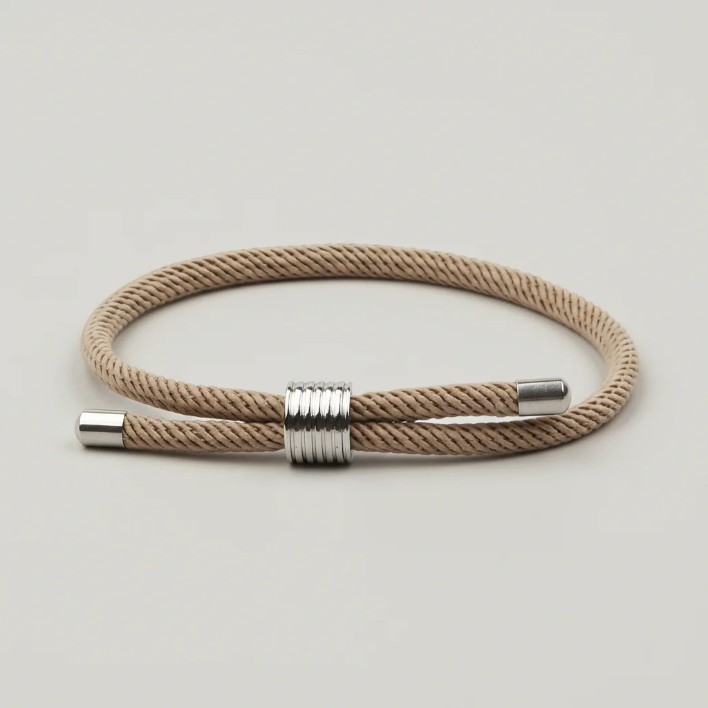 Bracelet corde homme minimaliste ajustable - Vue 15 - bracelet corde
