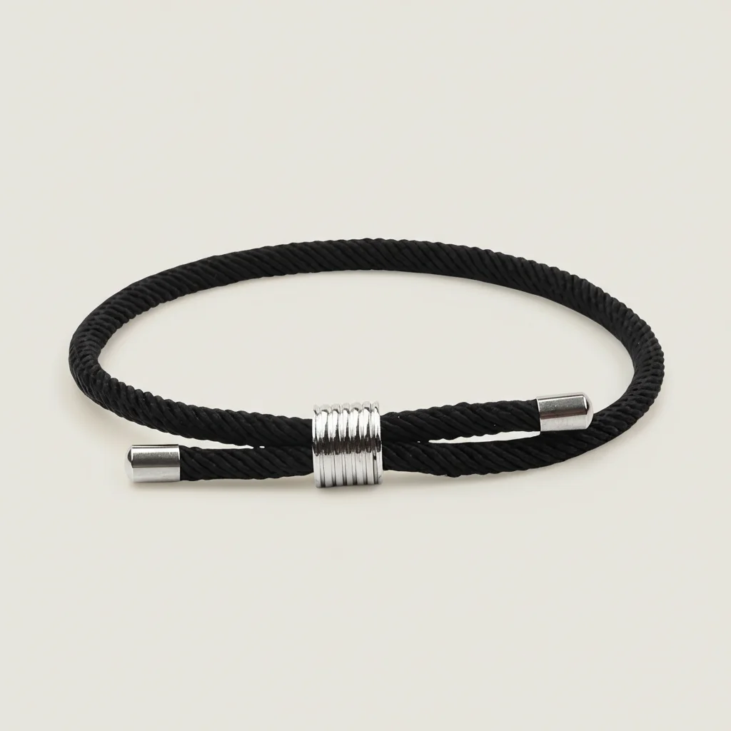 Bracelet corde homme minimaliste ajustable - Vue 7 - bracelet corde