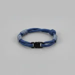 Bracelet corde nœud coulissant ajustable - Vue 1 - bracelet corde