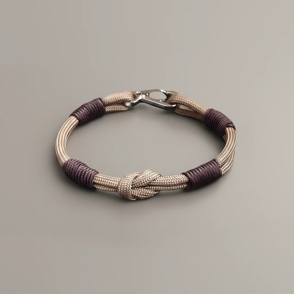 Bracelet corde nœud coulissant ajustable - Vue 10 - bracelet corde