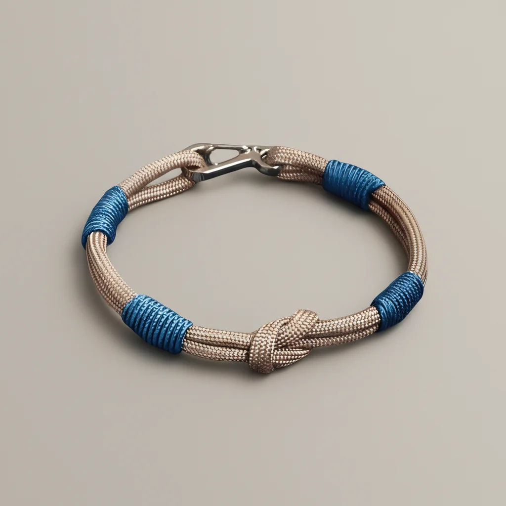 Bracelet corde nœud coulissant ajustable - Vue 12 - bracelet corde