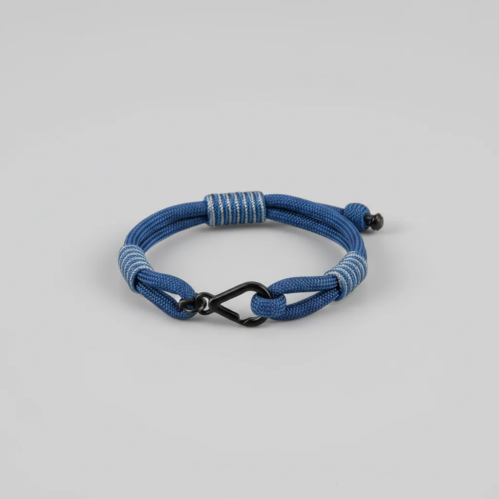 Bracelet corde nœud coulissant ajustable - Vue 2 - bracelet corde