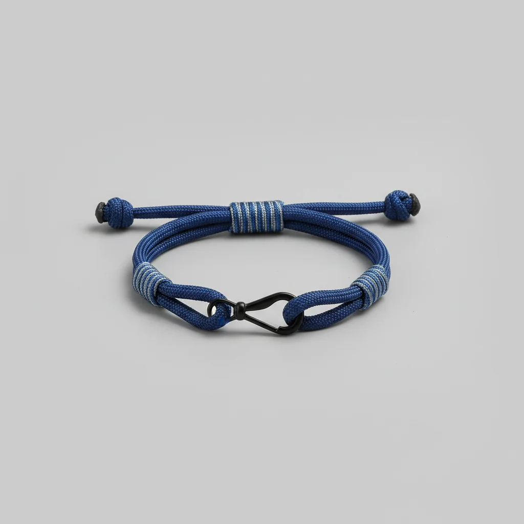 Bracelet corde nœud coulissant ajustable - Vue 3 - bracelet corde