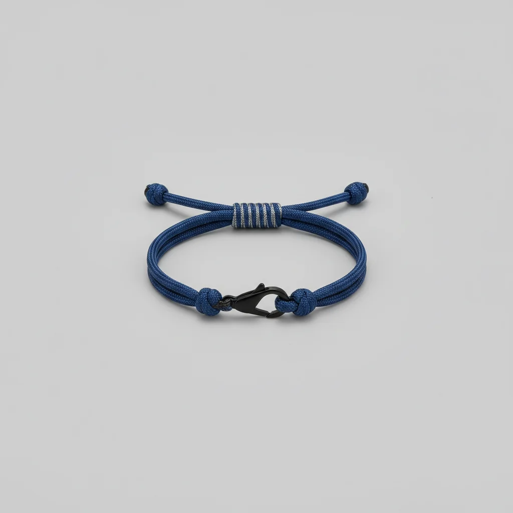 Bracelet corde nœud coulissant ajustable - Vue 7 - bracelet corde
