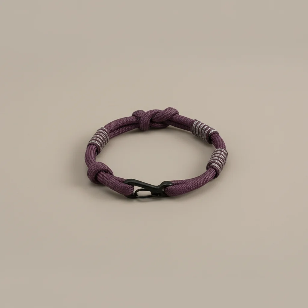Bracelet corde nœud coulissant ajustable - Vue 8 - bracelet corde