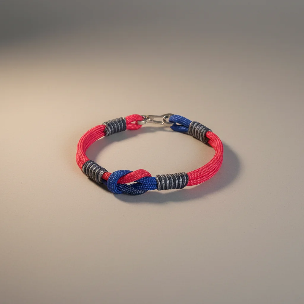 Bracelet corde nœud coulissant ajustable - Vue 9 - bracelet corde