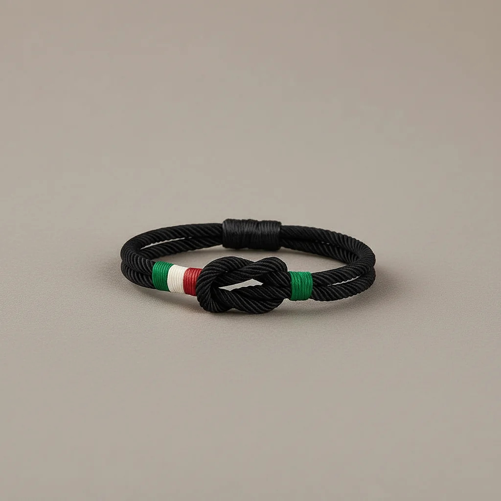 bracelet corde nœud italien en nylon - Vue 2 - bracelet corde