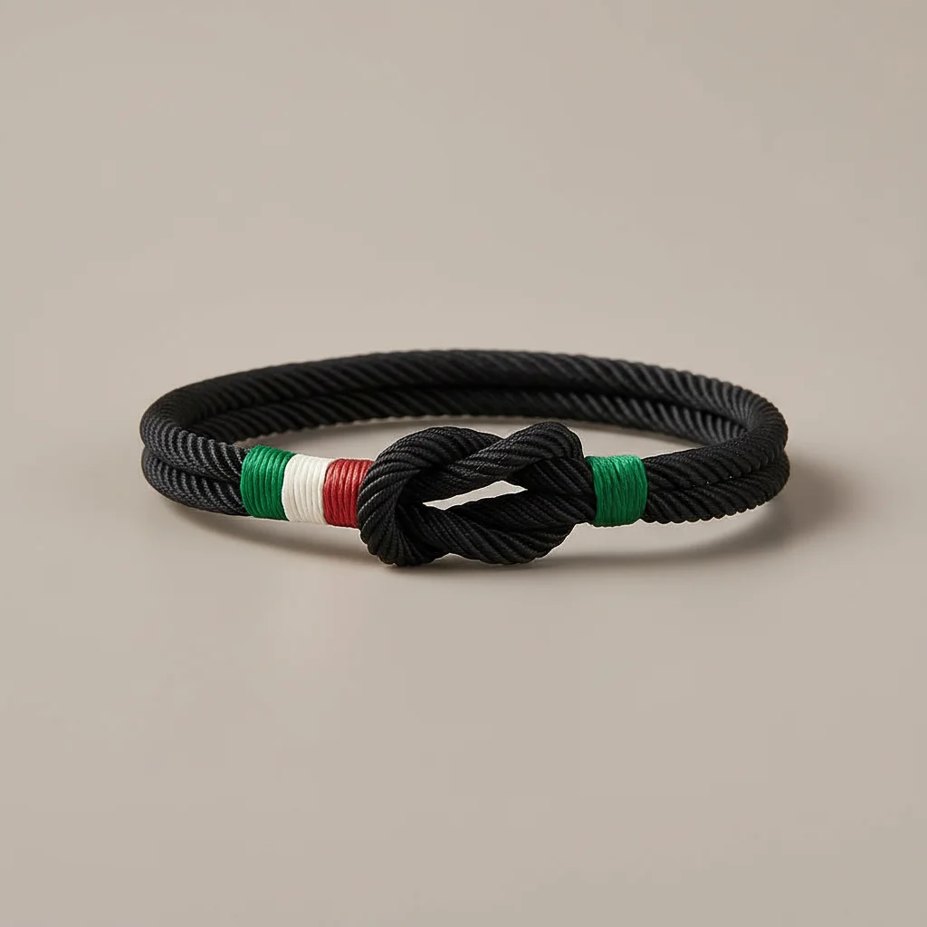 bracelet corde nœud italien en nylon - Vue 4 - bracelet corde