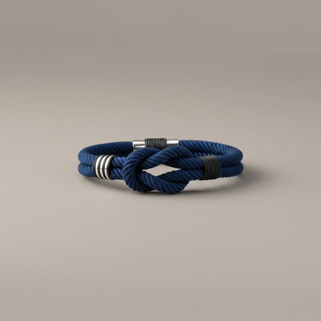 Bracelet corde nœud marin élégant - Vue 1 - bracelet corde