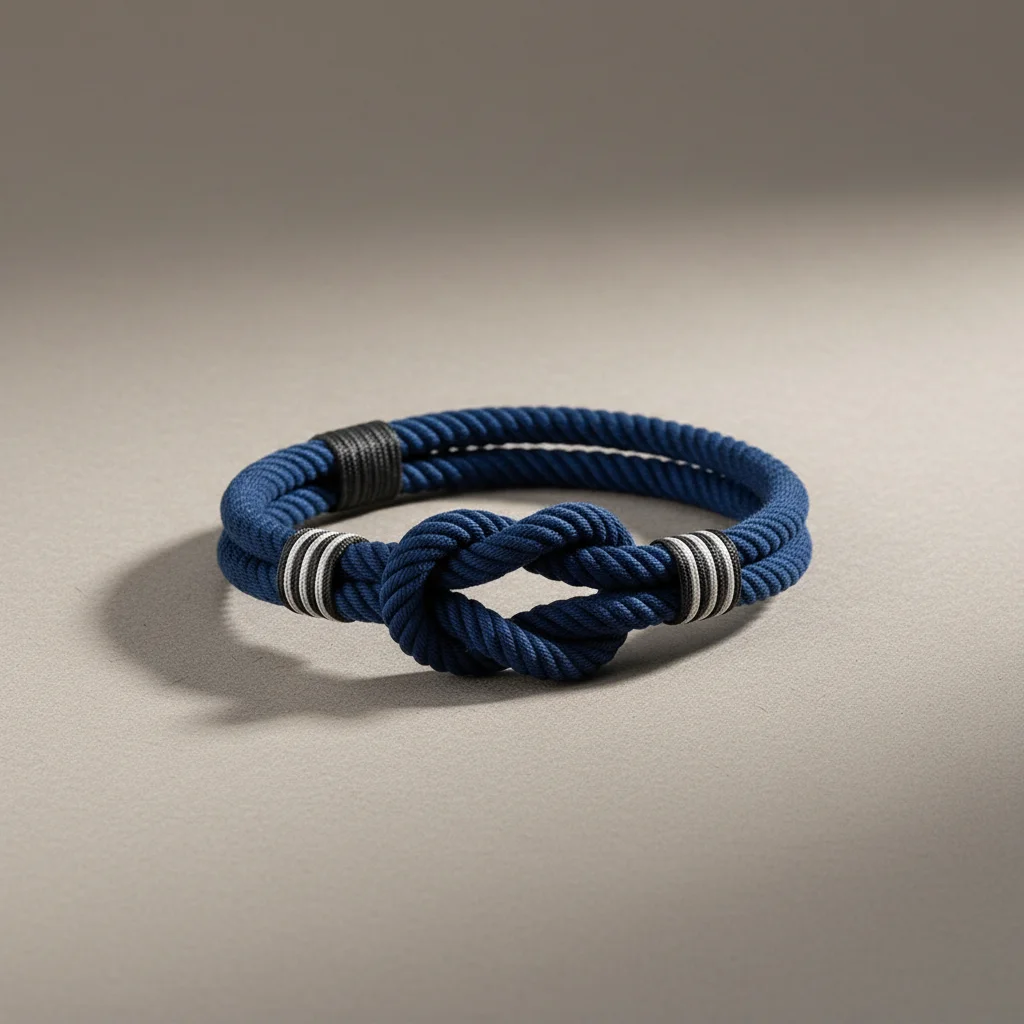 Bracelet corde nœud marin élégant - Vue 2 - bracelet corde