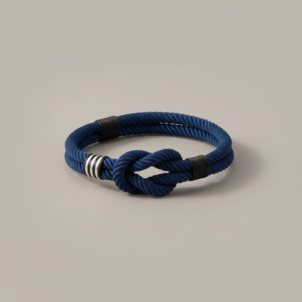 Bracelet corde nœud marin élégant - Vue 3 - bracelet corde