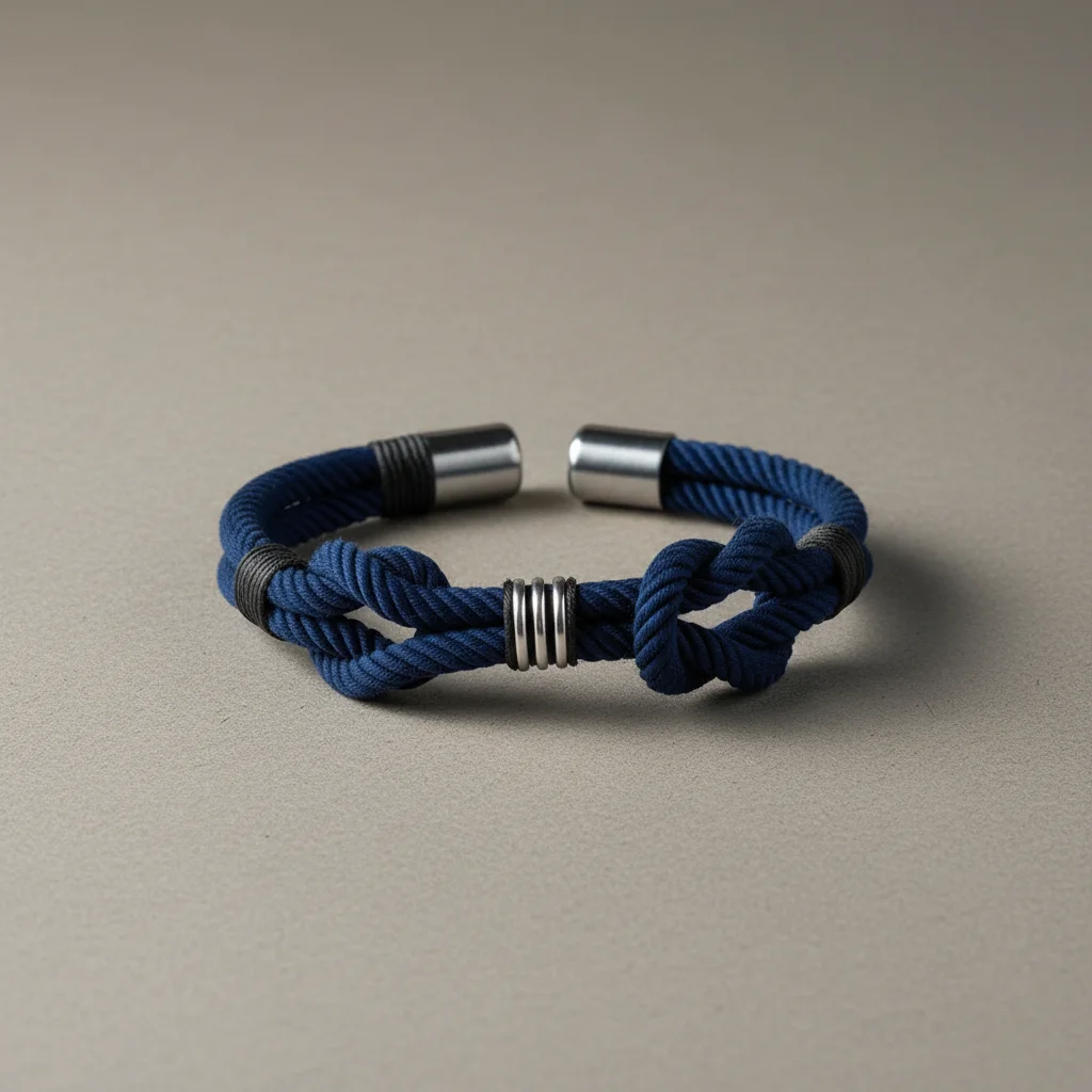 Bracelet corde nœud marin élégant - Vue 4 - bracelet corde