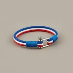 Bracelet corde nylon et manille ajustable - Vue 1 - bracelet corde