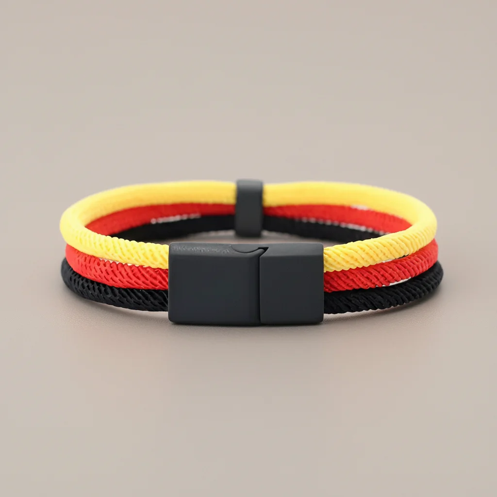 Bracelet corde nylon tressé fermoir aimanté - Vue 13 - bracelet corde