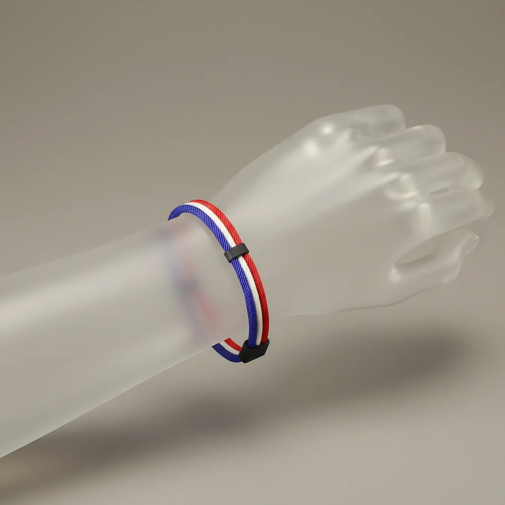 Bracelet corde nylon tressé fermoir aimanté - Vue 5 - bracelet corde