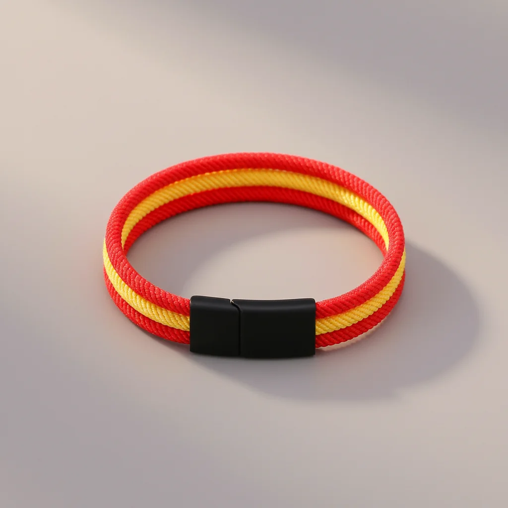 Bracelet corde nylon tressé fermoir aimanté - Vue 7 - bracelet corde