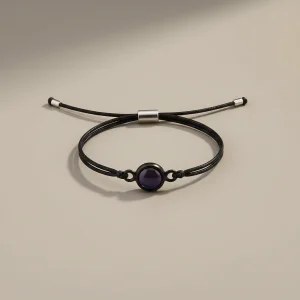Bracelet corde photo personnalisable souvenir projeté - Vue 2 - bracelet corde