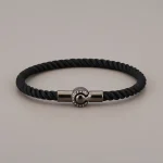 Bracelet corde tressée fermoir magnétique - Vue 1 - bracelet corde